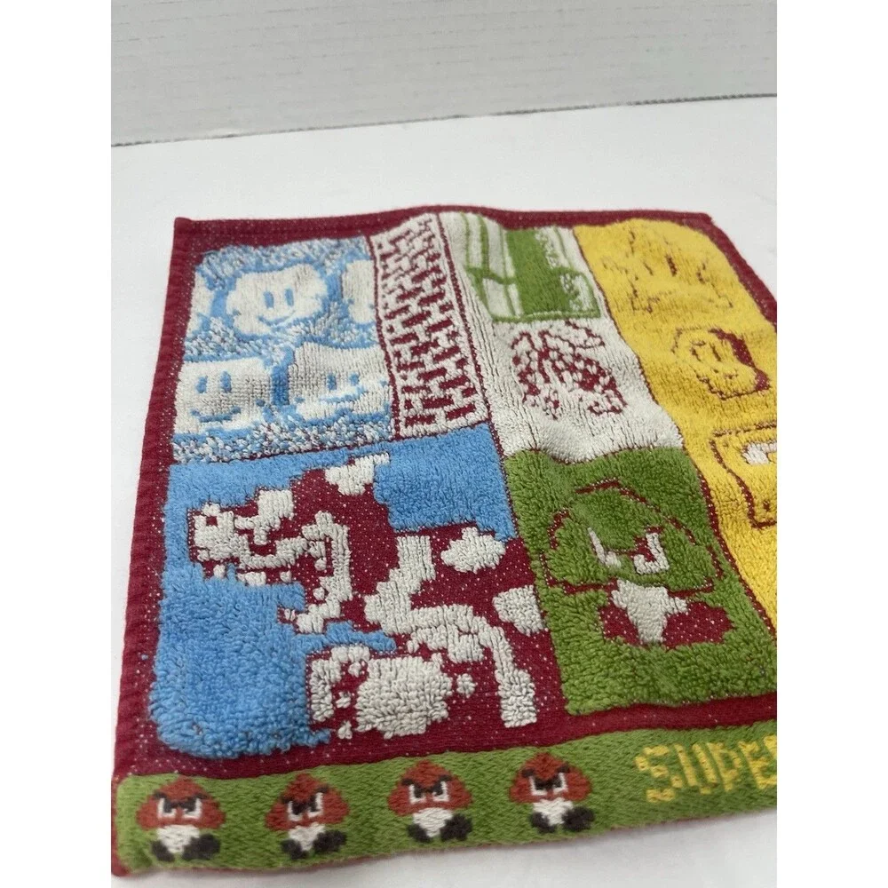 Marushin Hand Towel Mini Towel Nintendo Mario Ground Stage 9x9